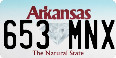 AR license plate 653MNX