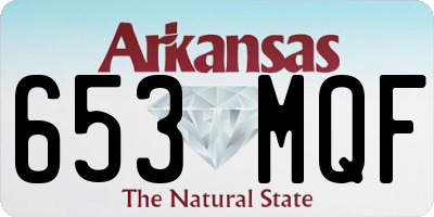 AR license plate 653MQF