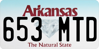 AR license plate 653MTD
