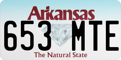 AR license plate 653MTE