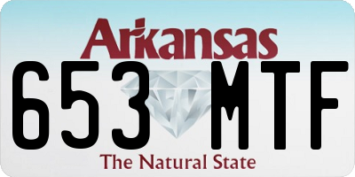 AR license plate 653MTF
