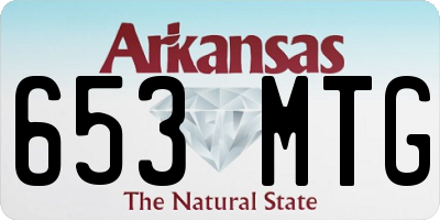 AR license plate 653MTG
