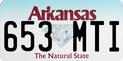 AR license plate 653MTI