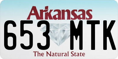 AR license plate 653MTK