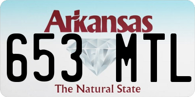 AR license plate 653MTL