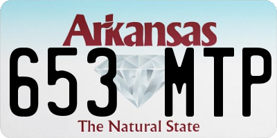 AR license plate 653MTP