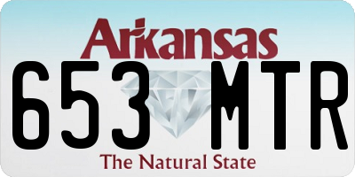 AR license plate 653MTR