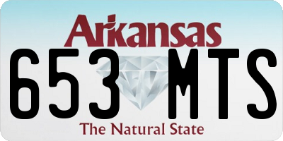 AR license plate 653MTS