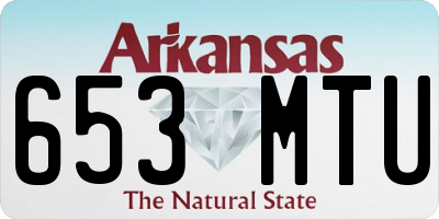 AR license plate 653MTU