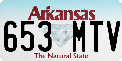 AR license plate 653MTV