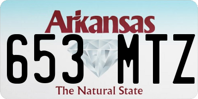 AR license plate 653MTZ