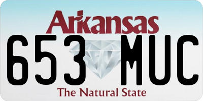 AR license plate 653MUC
