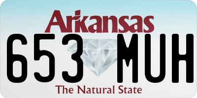 AR license plate 653MUH