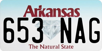 AR license plate 653NAG