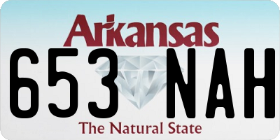 AR license plate 653NAH