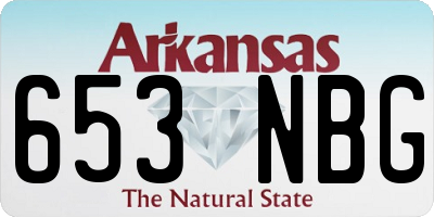 AR license plate 653NBG