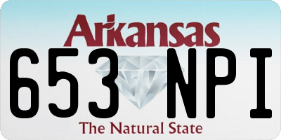 AR license plate 653NPI