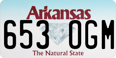 AR license plate 653OGM