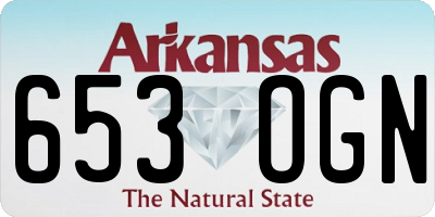 AR license plate 653OGN