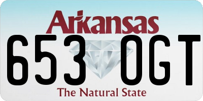 AR license plate 653OGT