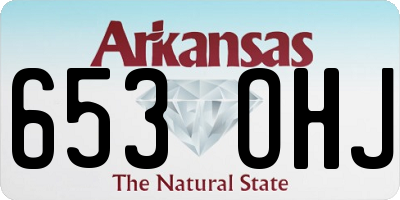 AR license plate 653OHJ