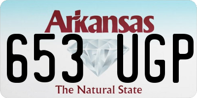 AR license plate 653UGP