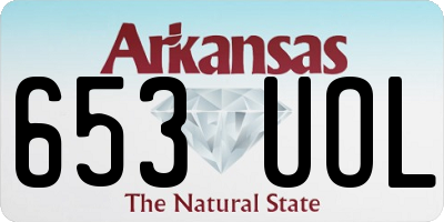 AR license plate 653UOL