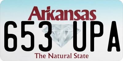 AR license plate 653UPA