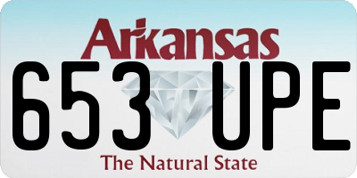 AR license plate 653UPE