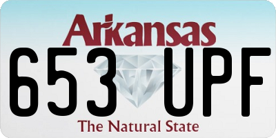 AR license plate 653UPF