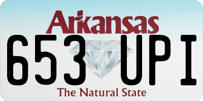 AR license plate 653UPI