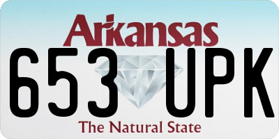 AR license plate 653UPK