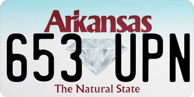 AR license plate 653UPN