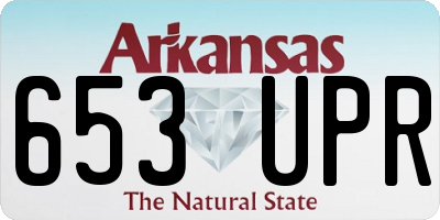 AR license plate 653UPR