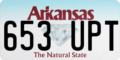 AR license plate 653UPT