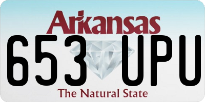 AR license plate 653UPU
