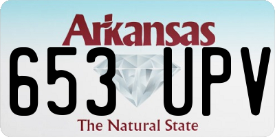 AR license plate 653UPV
