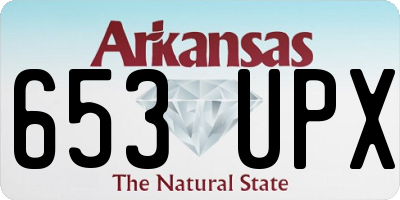 AR license plate 653UPX