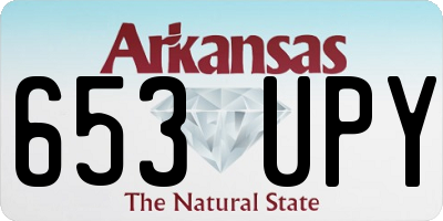 AR license plate 653UPY