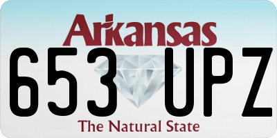 AR license plate 653UPZ