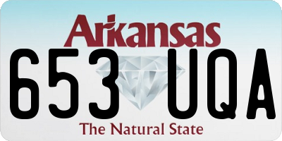 AR license plate 653UQA