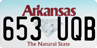 AR license plate 653UQB