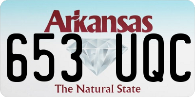 AR license plate 653UQC