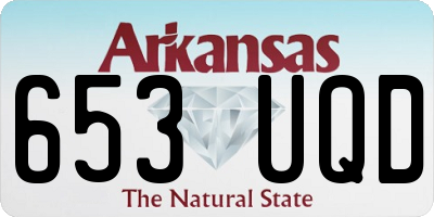 AR license plate 653UQD