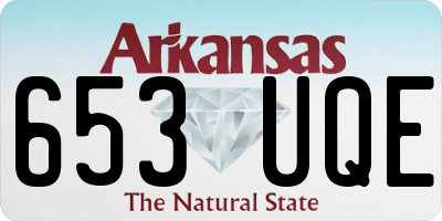 AR license plate 653UQE
