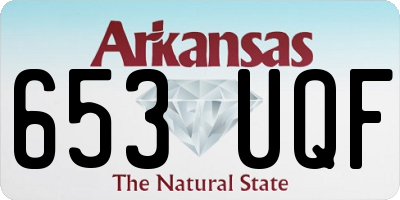 AR license plate 653UQF