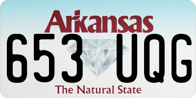 AR license plate 653UQG