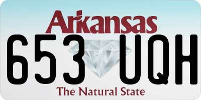 AR license plate 653UQH