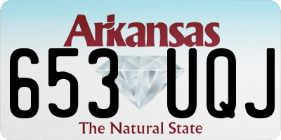 AR license plate 653UQJ