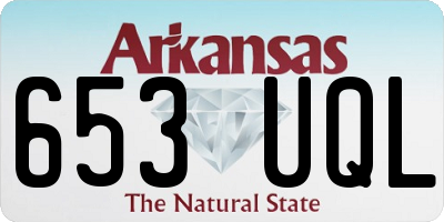 AR license plate 653UQL